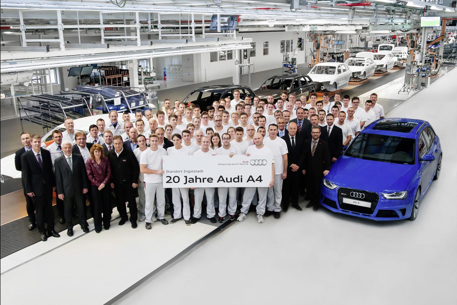 Audi A4 отмечает 20-летний юбилей