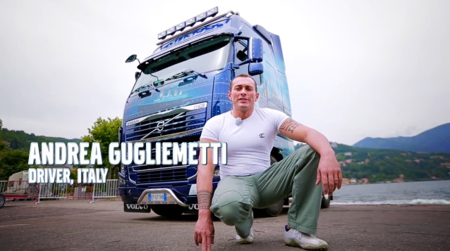 Андреа Гульеметти и его грузовик